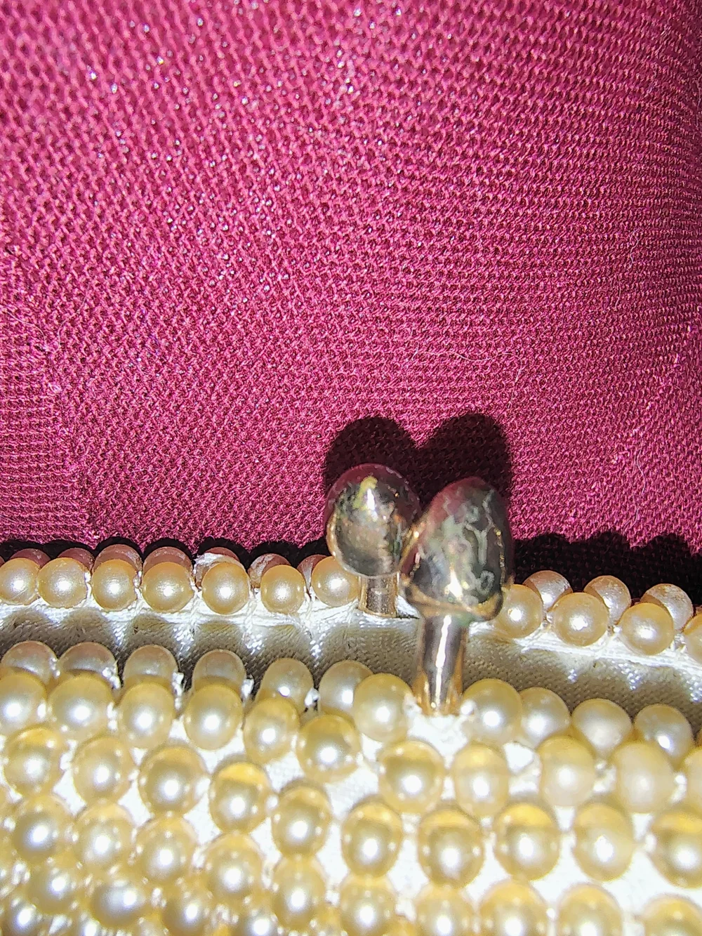 Pearl Beaded Evening Clutch Purse